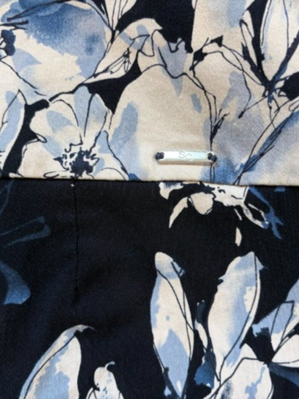 S.C. & Co. Blue Floral Athleisure Women's Skort Medium Workout Golf Tennis - Picture 7 of 11